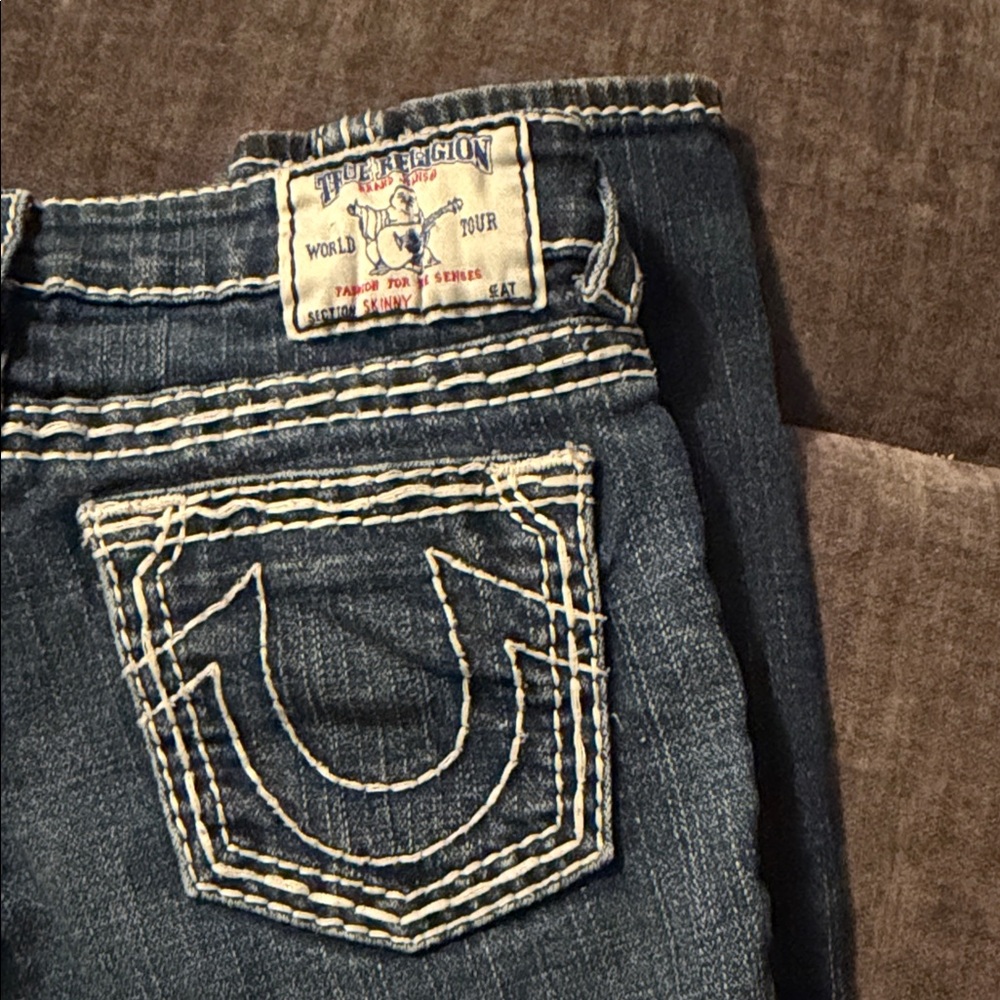 True Religion Girls Skinny Boot Jeans Sz 10 - Picture 2 of 11